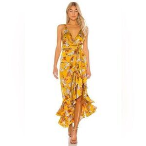 NWOT BRONX AND BANCO Narciss Midi Dress in Yellow